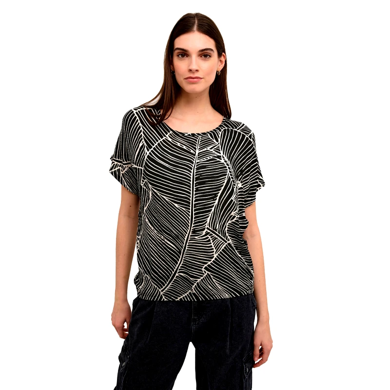 Kaffe Kaffe T-Shirt Amber 10508257 Μαύρο Relaxed Fit