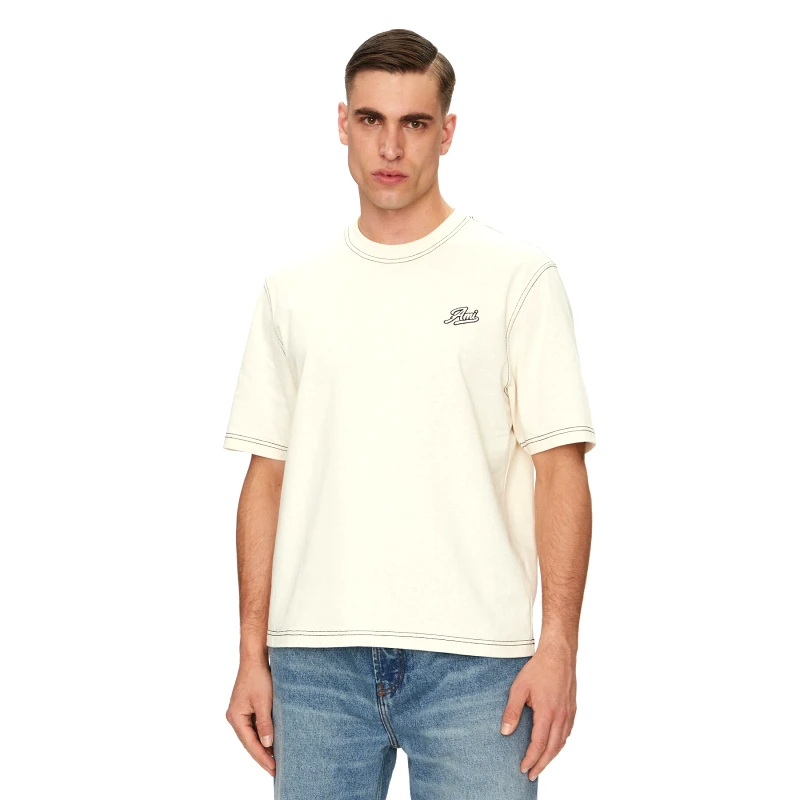 AMI Paris AMI Paris T-Shirt HTS029.JE0118 Μπεζ Regular Fit