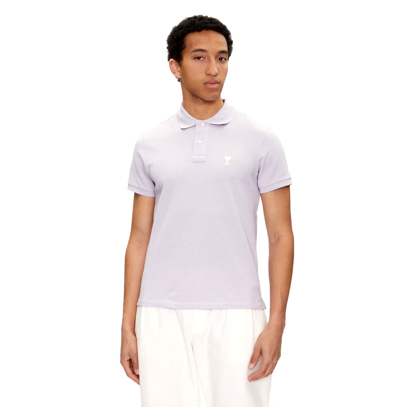 AMI Paris AMI Paris Polo HPL060.760 Μωβ Regular Fit