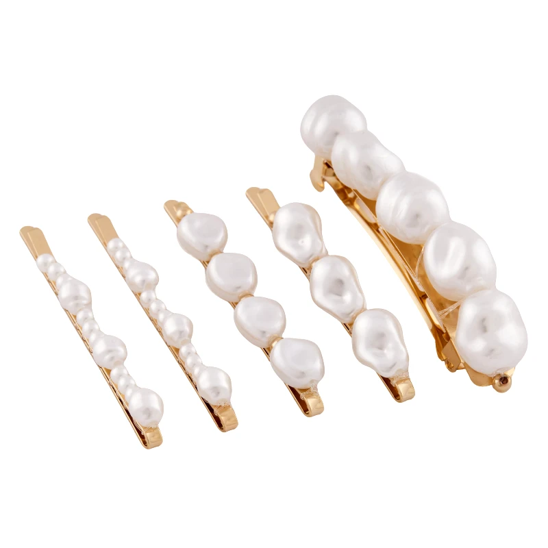 Aldo Σετ 5 τσιμπιδάκια μαλλιών Aldo Pearlyclips 13995066 Χρυσό