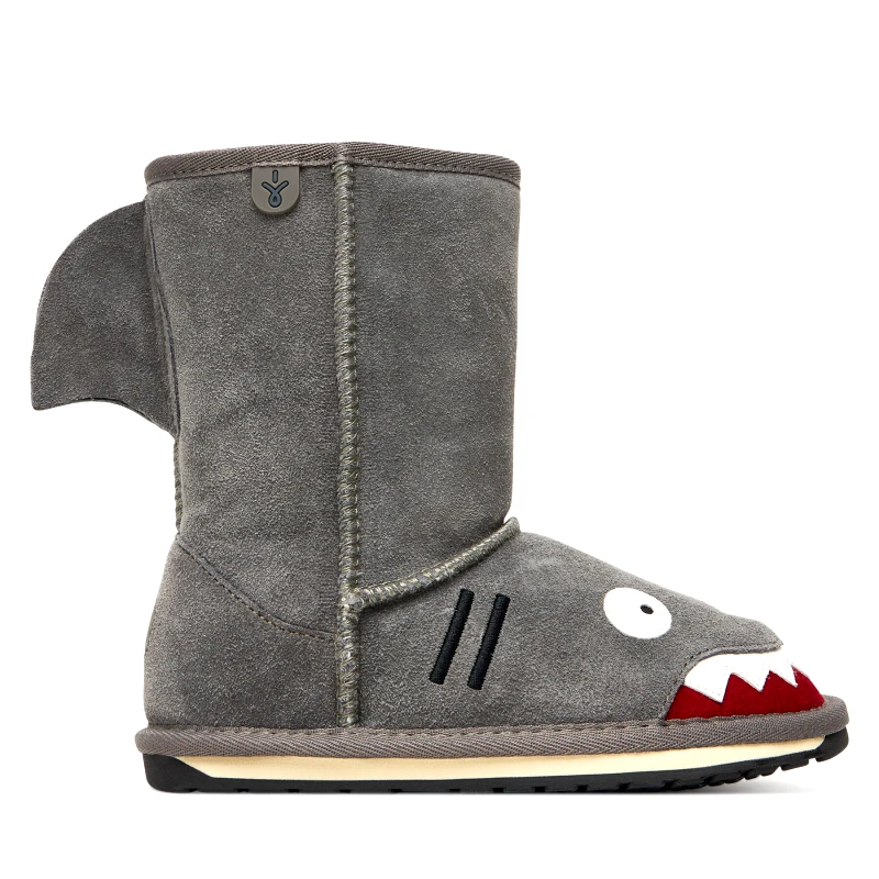 EMU Australia Μπότες Χιονιού EMU Australia Little Creatures Shark K10589 Γκρι