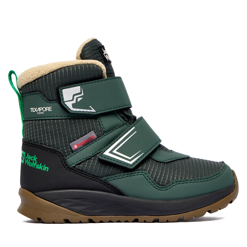 Jack Wolfskin Μπότες Χιονιού Jack Wolfskin Polar Bear B Texapore Mid VC K A62144 E0206 Πράσινο