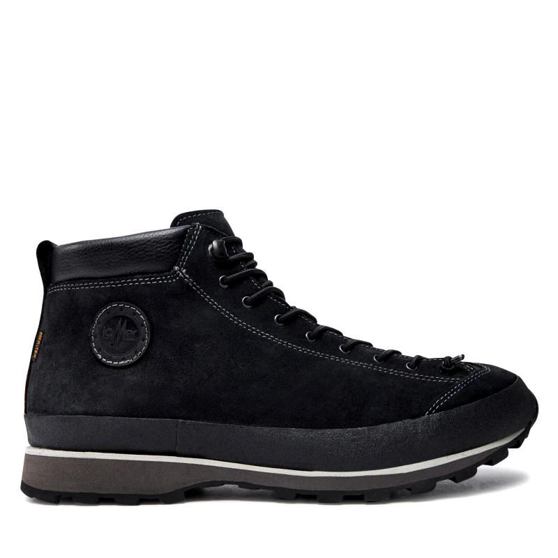 Lomer Παπούτσια πεζοπορίας Lomer Bio Naturale Mid Mtx Suede 50085/A Μαύρο