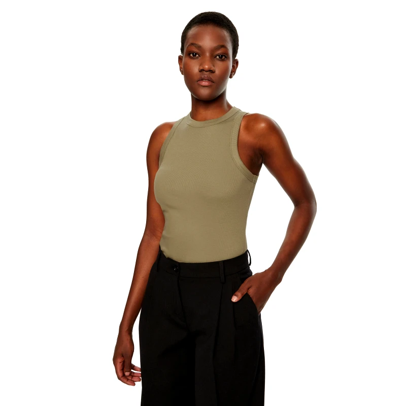 IVY OAK IVY OAK Τοπ Klara IO1100X2350 Χακί Slim Fit