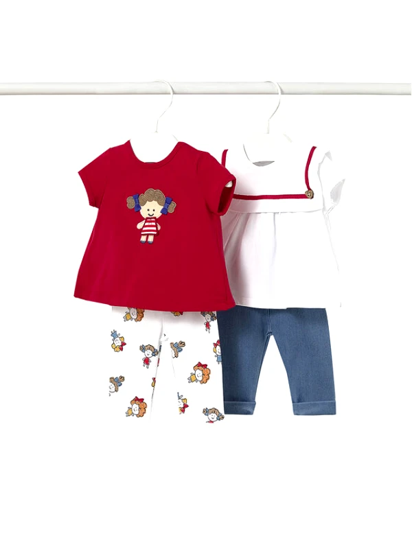 Mayoral Σετ 2 t-shirts και παντελόνι Mayoral
