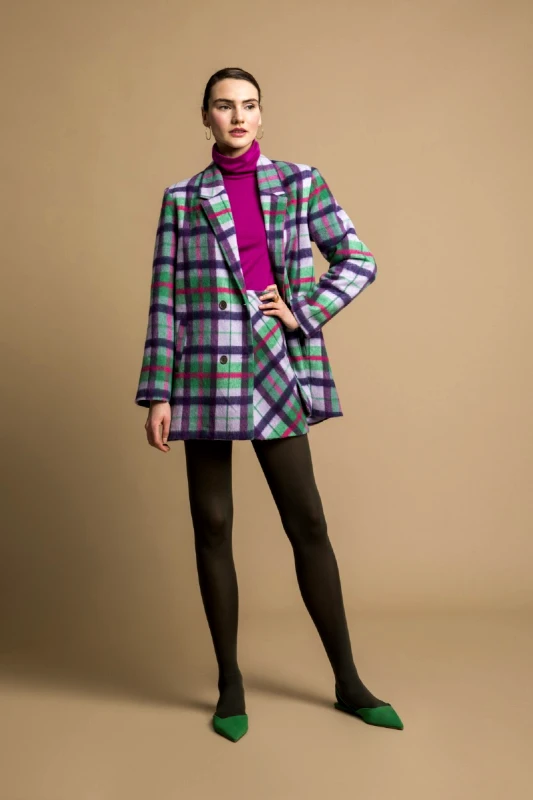 MOUTAKI Σακάκι blazer καρό