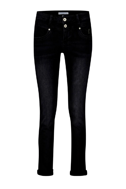 RED BUTTON Παντελόνι jeans μαύρο