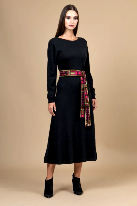 AGGEL Φόρεμα midi πλεκτό με cashmere