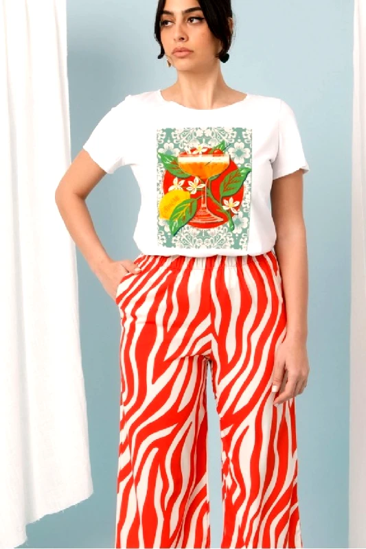 BEEME Martini μπλούζα t-shirt με στάμπα
