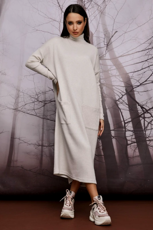 ANNA SAMOUKA Φόρεμα πλεκτό oversized