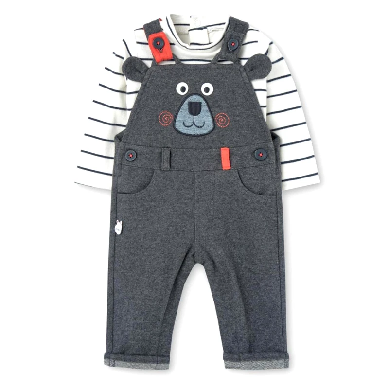 BOBOLI Σαλοπέτα σετ μπεμπέ αγόρι Boboli-149105-9457-Grey