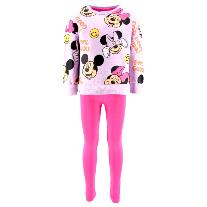 SUPER HEROES Σετ φούτερ με κολάν κορίτσι Minnie Mouse-XH1220-PURPLE
