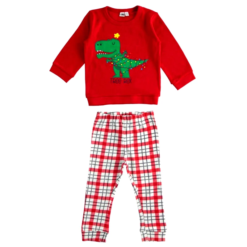 I DO Πιτζάμα μακό Christmas unisex I DO-4.5400-6UD3-Red