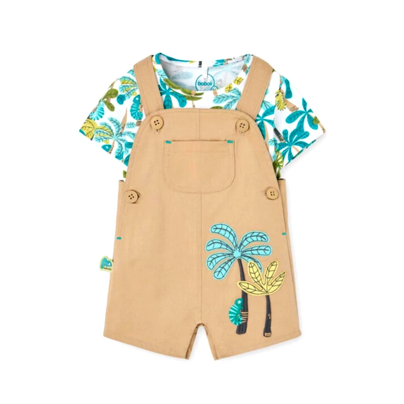 BOBOLI Σετ σαλοπέτα μπεμπέ αγόρι Boboli-111126-9568-Beige