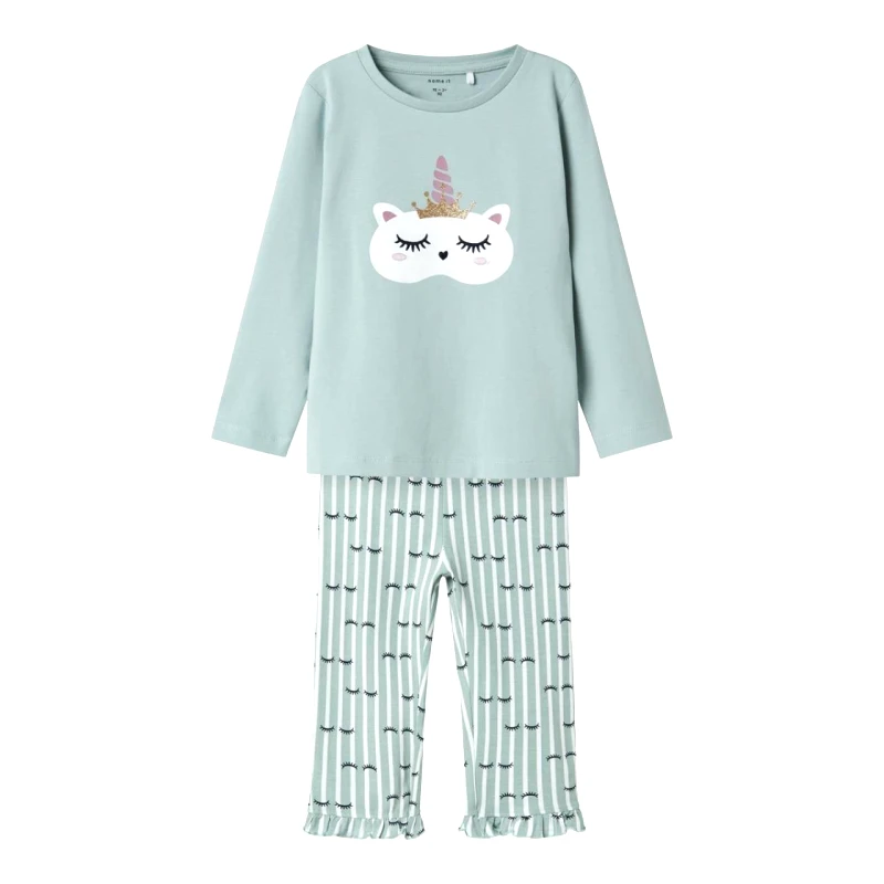 Name it Πιτζάμα μακό κορίτσι name it-13235862-Gray Mist