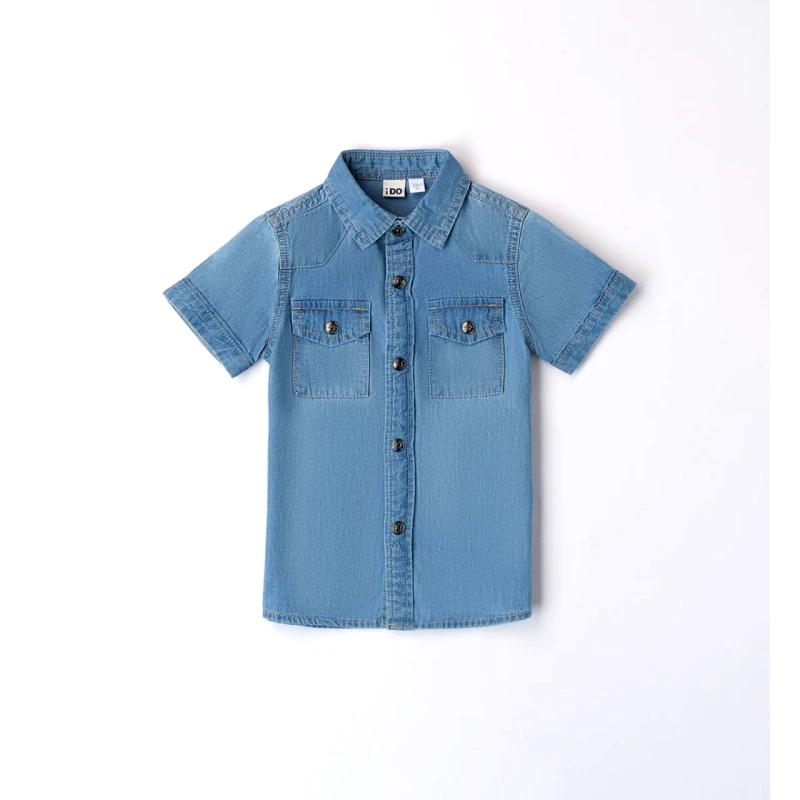 I DO Πουκάμισο τζιν αγόρι I DO-48238-7300-Blue Denim