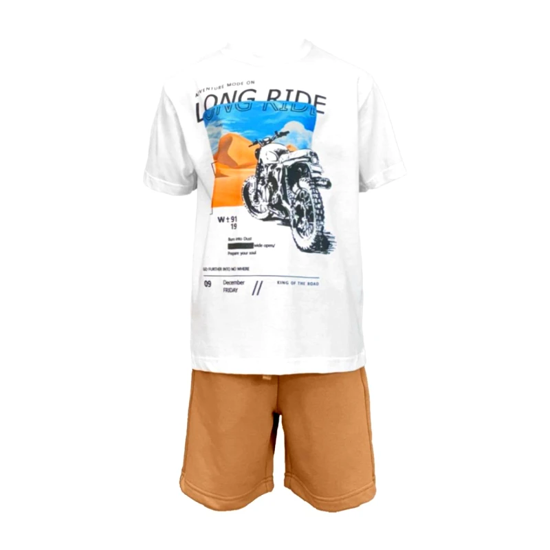 ACTION Σετ μακό αγόρι Action-22510023-White