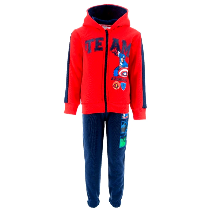 SUPER HEROES Σετ φόρμα φούτερ αγόρι Avengers-XH1034-RED