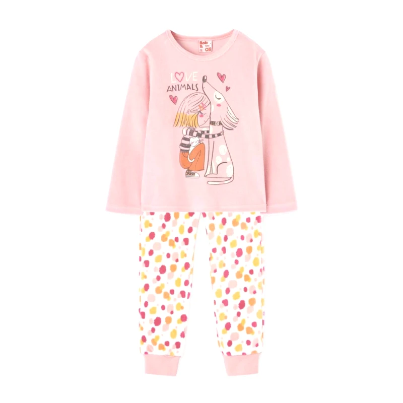 BOBOLI Πιτζάμα βελουτέ κορίτσι Boboli-929011-3872-Pink