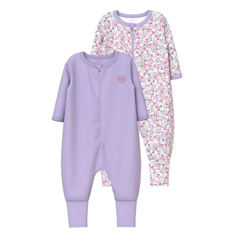 Name it Φορμάκια σετ 2 τεμ. μπεμπέ κορίτσι Name it-13232744-Pastel Lilac-organic cotton