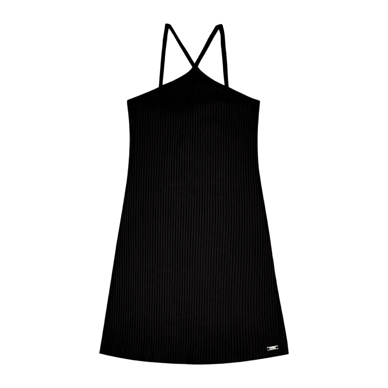 Gloss Φόρεμα μακό ριμπ κορίτσι Gloss-0501-31830-Black