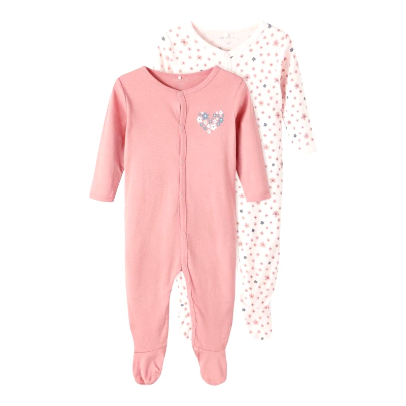 Name it Σετ 2 τεμ. φορμάκια μπεμπέ κορίτσι Name it-13206515- Rosette-organic cotton