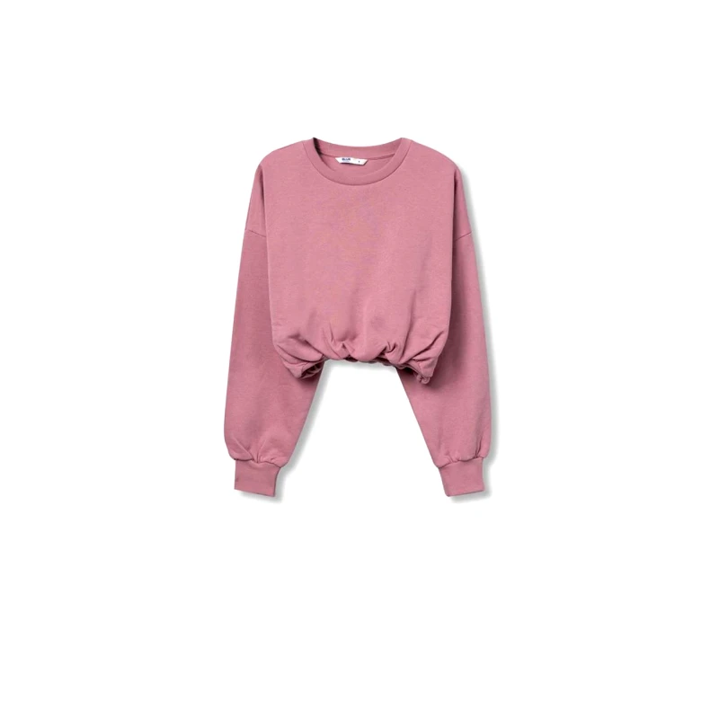 TIFFOSI Μπλούζα φούτερ crop κορίτσι Tiffosi-10061913-600-Pink