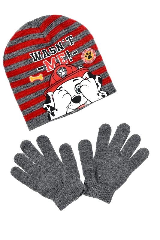 SUPER HEROES Σετ σκούφος αγόρι Paw Patrol-HU4134-MGREY