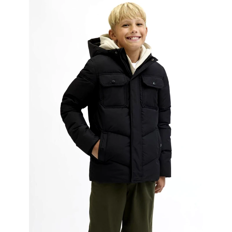 JACK&JONES Μπουφάν puffer αγόρι JACK & JONES-12279815-Black