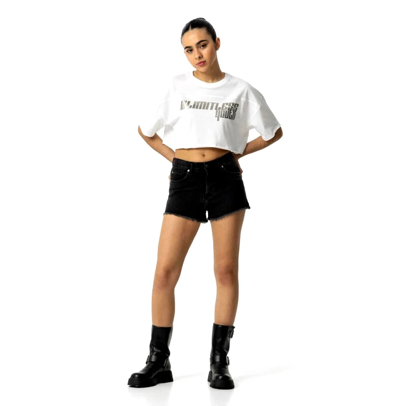 TIFFOSI Σορτς τζιν κορίτσι Tiffosi-10054260-P10-Black