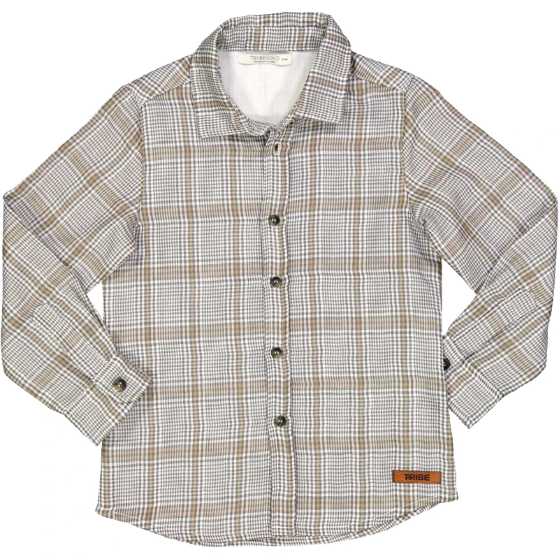 Trybeyond Πουκάμισο αγόρι Trybeyond -999.90494 beige