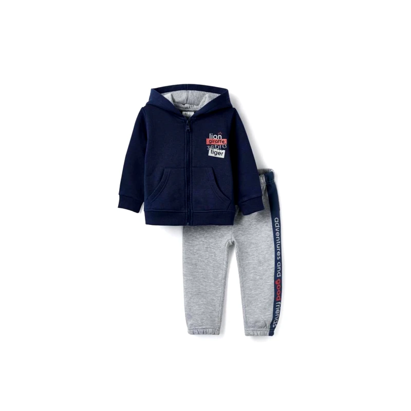 ZIPPY Σετ μπεμπέ φόρμα φούτερ αγόρι Zippy-31055270006-BLUE