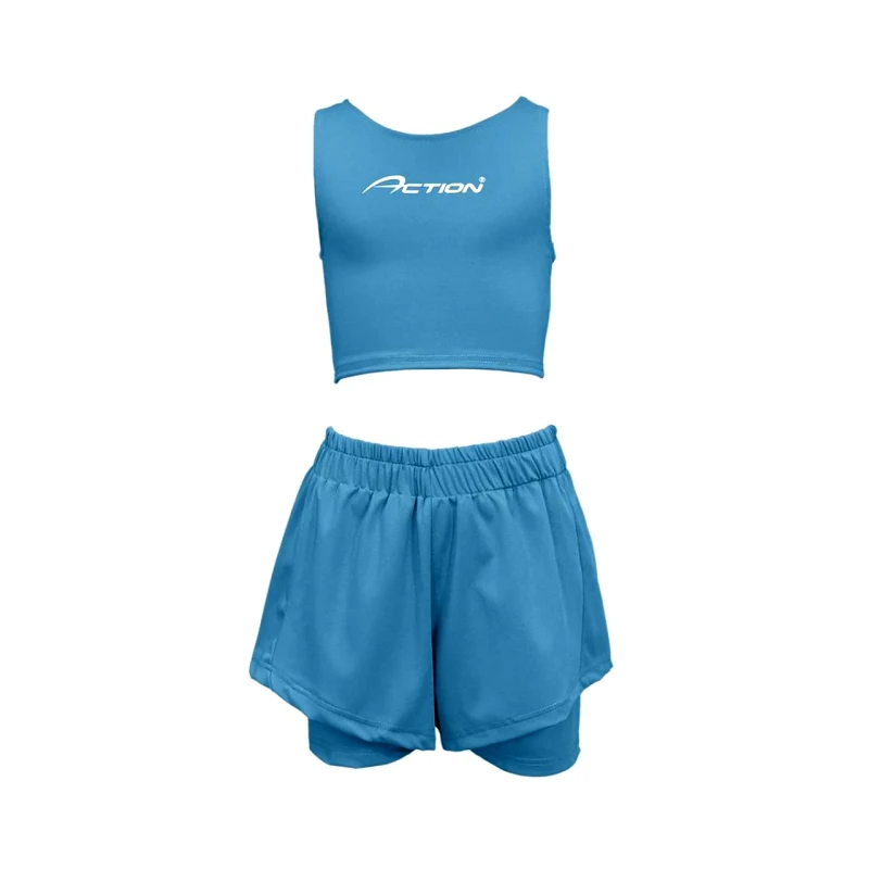 ACTION Σετ μακό αθλητικό κορίτσι Action-22530007-Blue