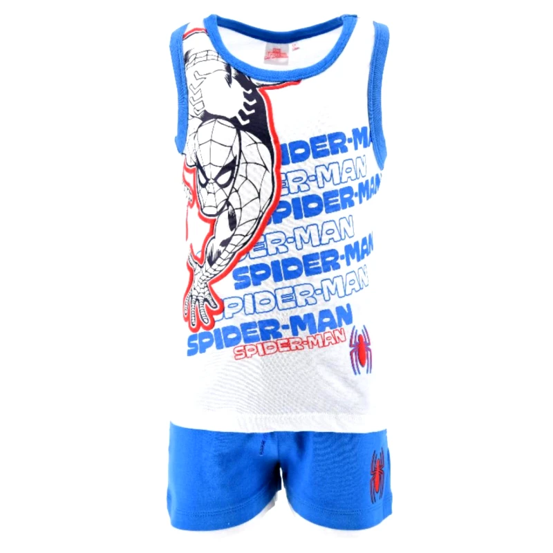 SUPER HEROES Σετ μακό αμάνικο αγόρι-YE10189-BLUE