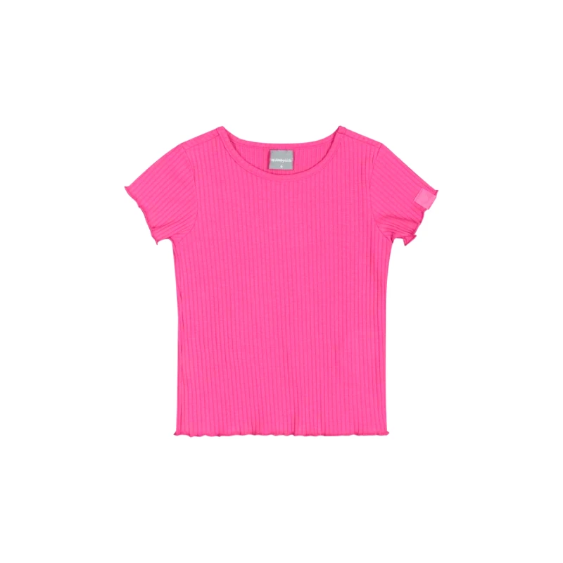 Quimby Kids Μπλούζα μακό ριμπ κορίτσι Quimby Kids-0801-30298-Fuchsia