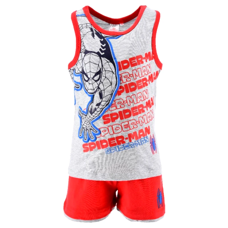 SUPER HEROES Σετ μακό αμάνικο αγόρι-YE10189-RED