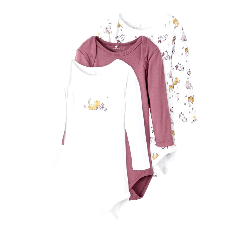 Name it Φορμάκια σετ 3 τεμ. μπεμπέ κορίτσι Name it-13198645-Valerian-organic cotton