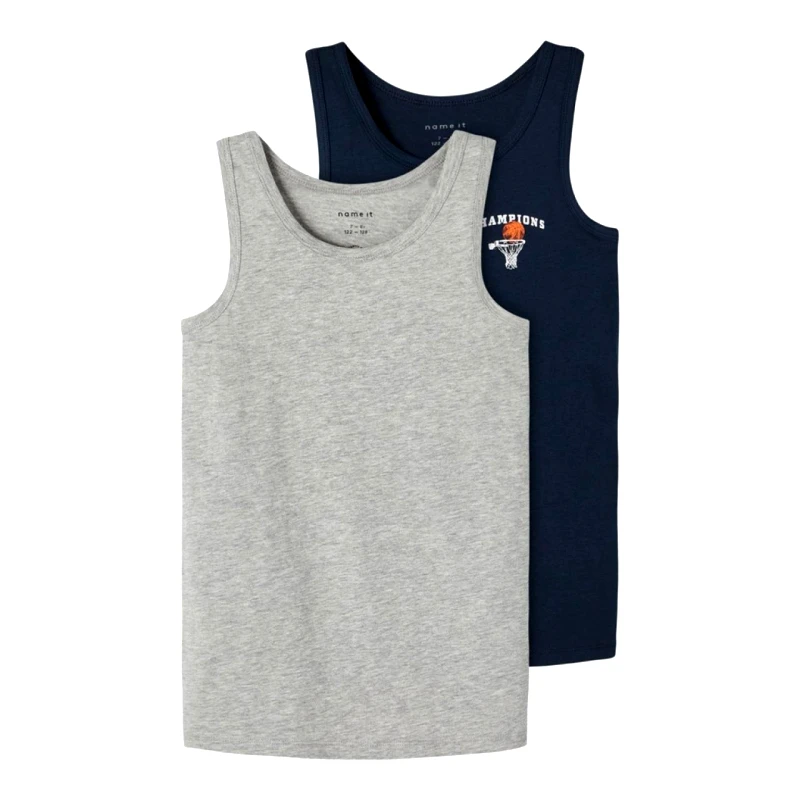 Name it Φανελάκια αμάνικα σετ 2 τεμ.name it-13199492-Dark Sapphire-organic cotton
