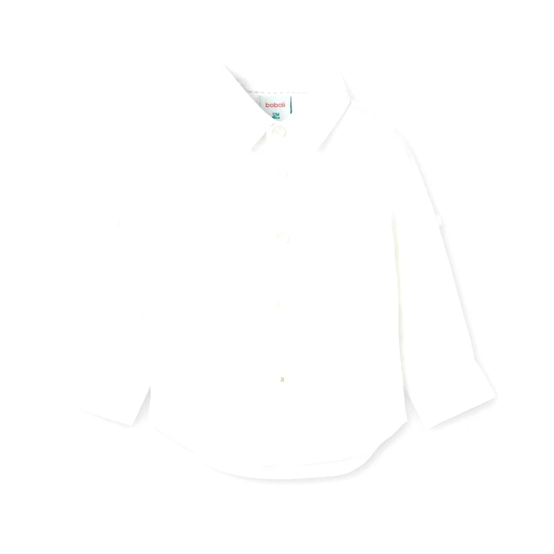 BOBOLI Πουκάμισο λινό αγόρι Boboli-716330-1100-White