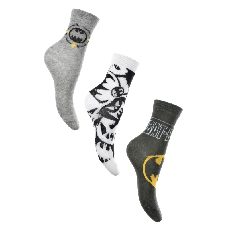 SUPER HEROES Κάλτσες 3 τεμ. αγόρι BATMAN-VH0639-PACK1-GREY