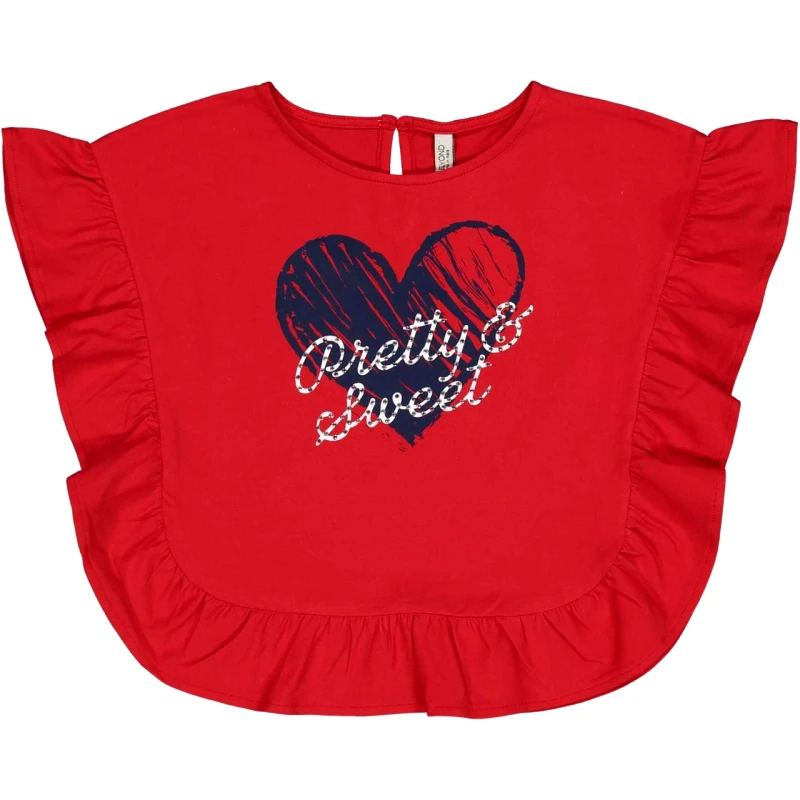 Trybeyond Μπλούζα μακό overized κορίτσι Trybeyond-999.44460.00.50M-RED