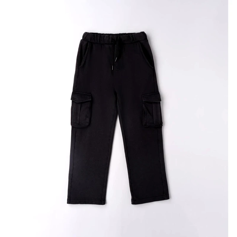 I DO Παντελόνι φούτερ cargo αγόρι I DO-4.F457-0658-Black