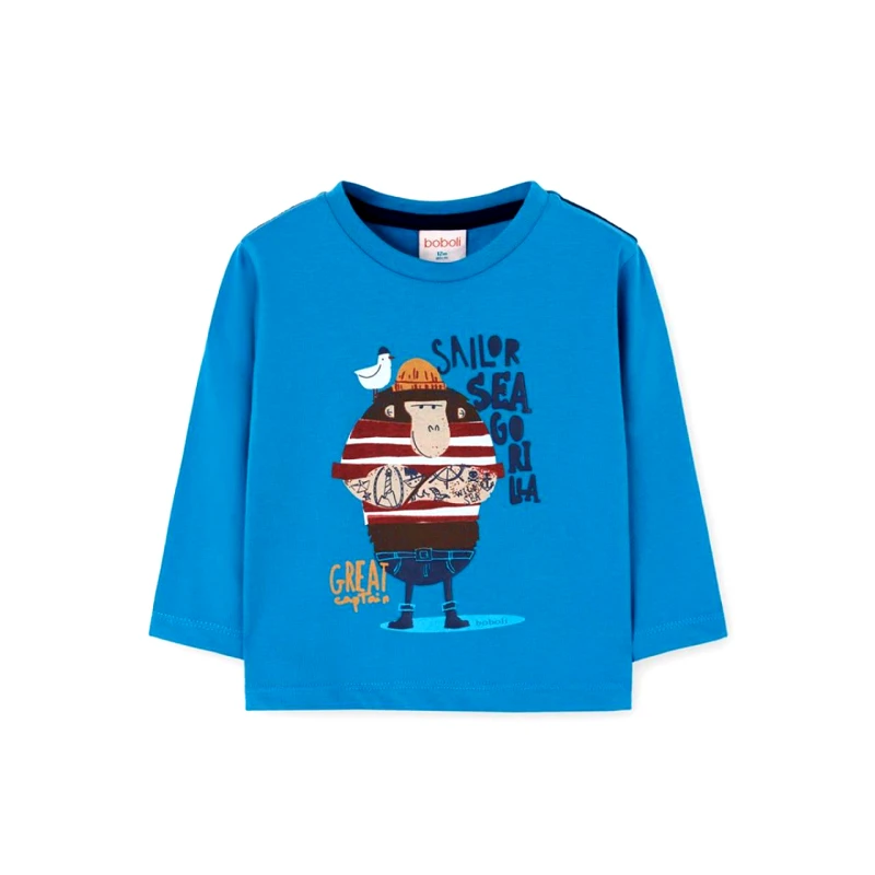 BOBOLI Μπλούζα μακό αγόρι Boboli-322041-2627-Blue