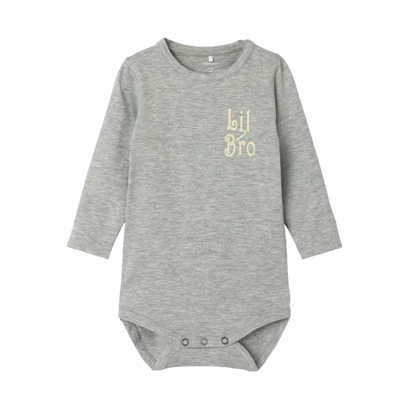 Name it Φορμάκι εσώρουχο unisex name it-13240546-Grey Melange-organic cotton