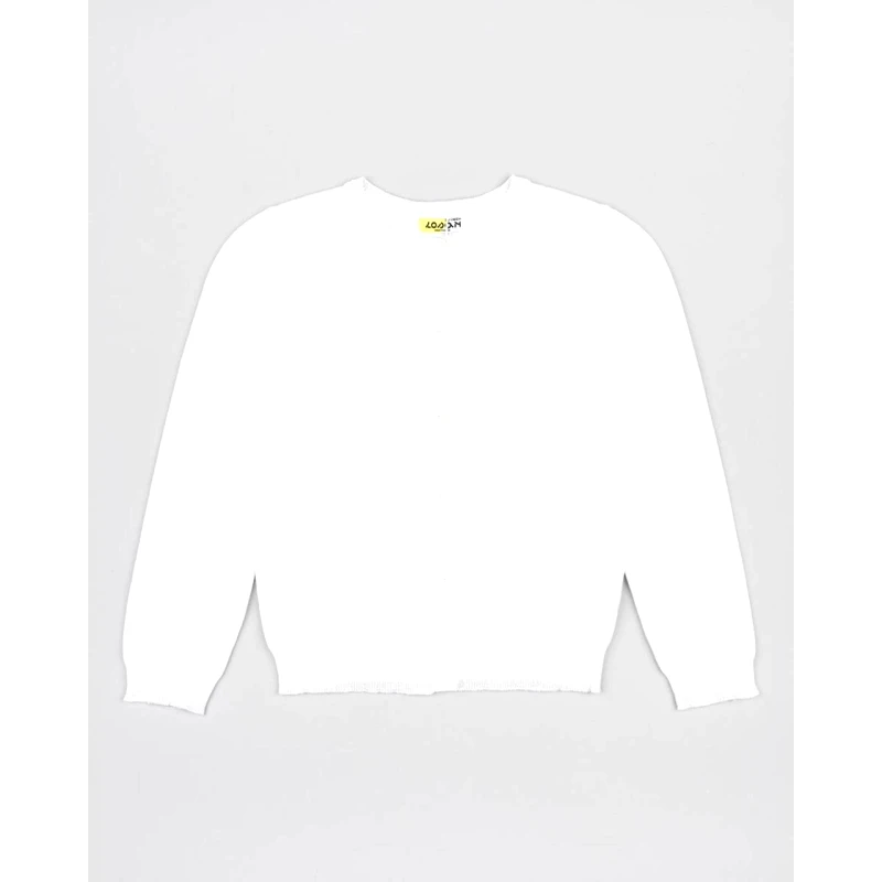LOSAN Ζακέτα πλεκτή κορίτσι Losan-LKGAP0201_24007-WHITE