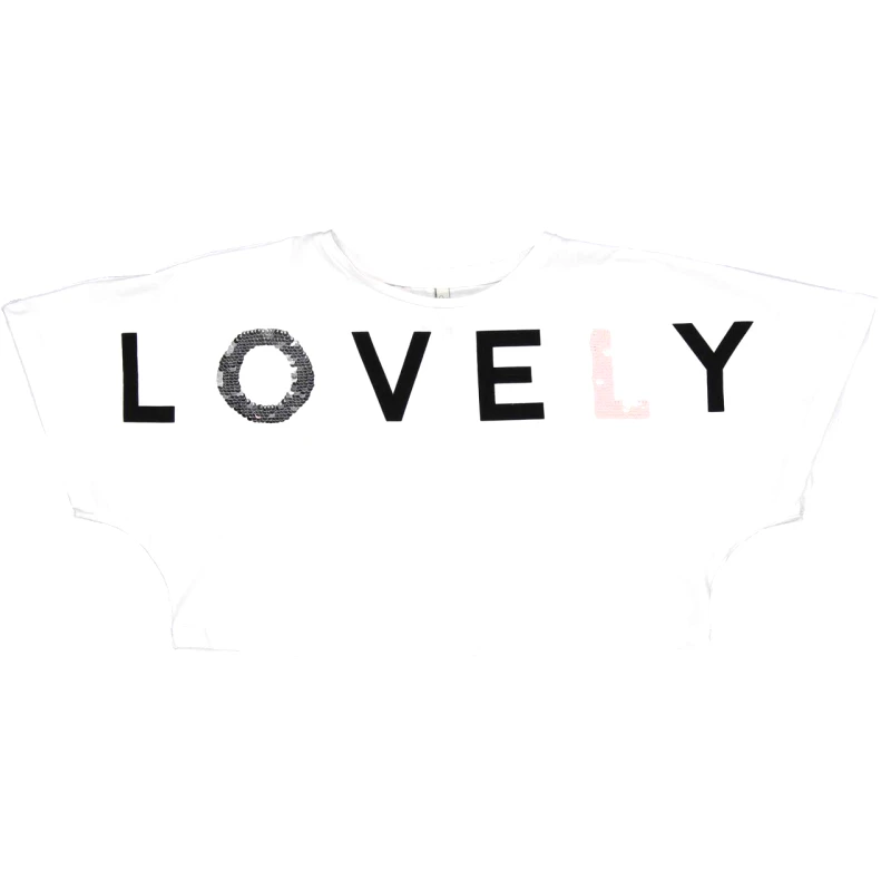 Trybeyond Μπλούζα crop κορίτσι Trybeyond-999.24412.00.15A-WHITE