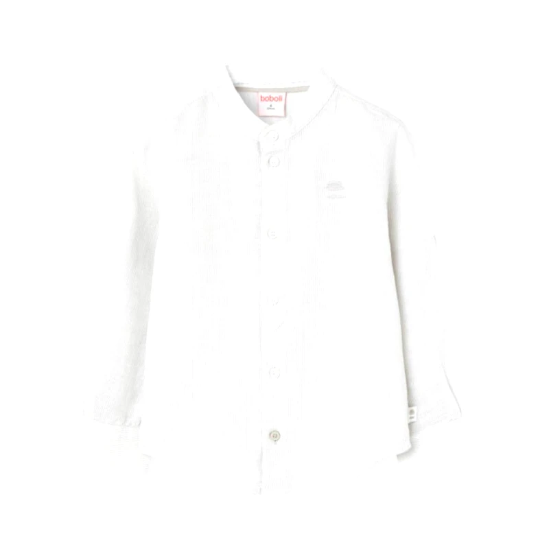BOBOLI Πουκάμισο λινό αγόρι Boboli-731168-9549-Ecru