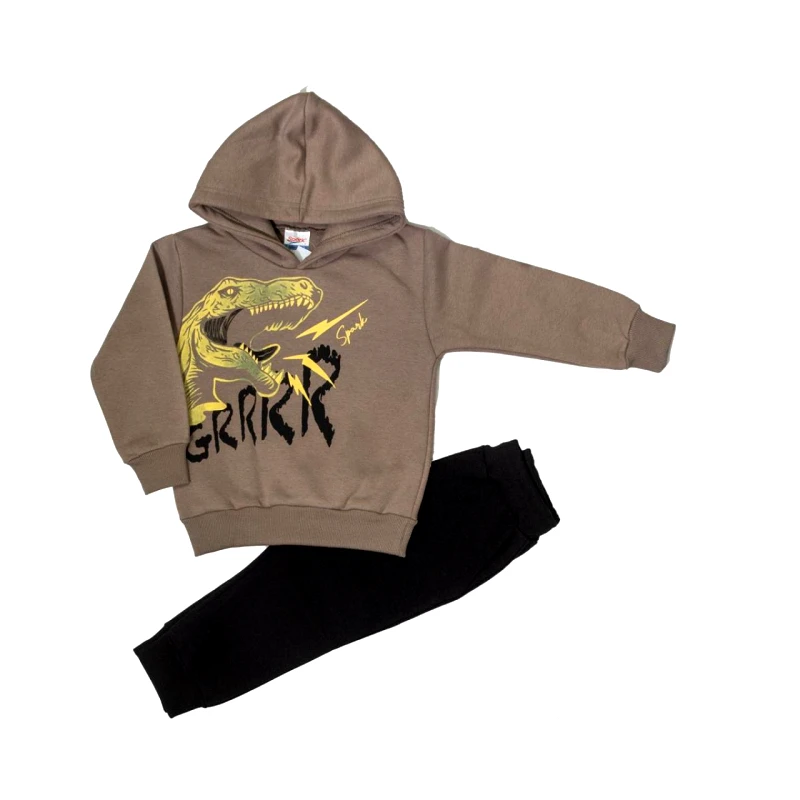 SPARK Σετ φόρμα φούτερ αγόρι Spark-4265-Khaki