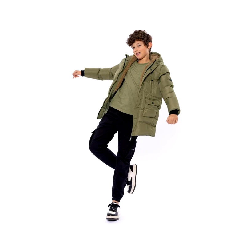 NO WAY MONDAY Μπουφάν παρκά αγόρι No Way Monday-O56225-1-Army Green