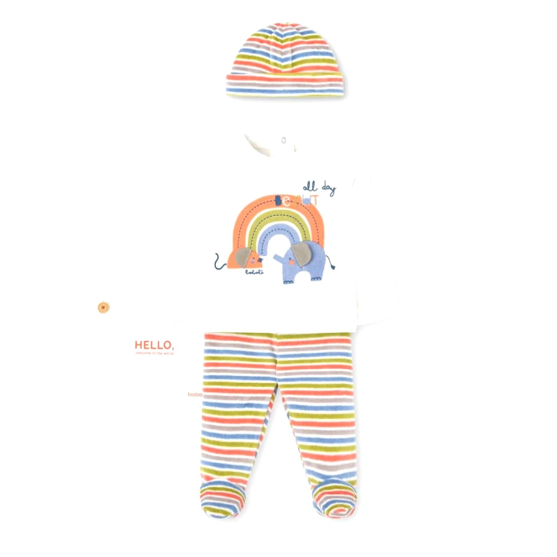 BOBOLI Σετ 3 τεμ. βελουτέ μπεμπέ unisex-Boboli-139137-1111-Multicolor